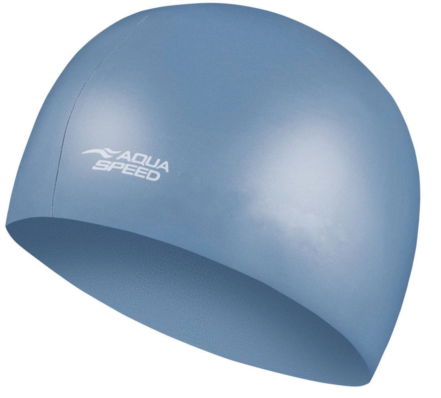 Шапочка для плавания Aqua Speed Mega синий металлик (100-22) (5908217635525)