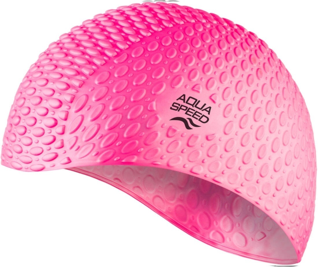 Шапочка для плавания Aqua Speed Bubble розовый (102-03) (5908217635747)