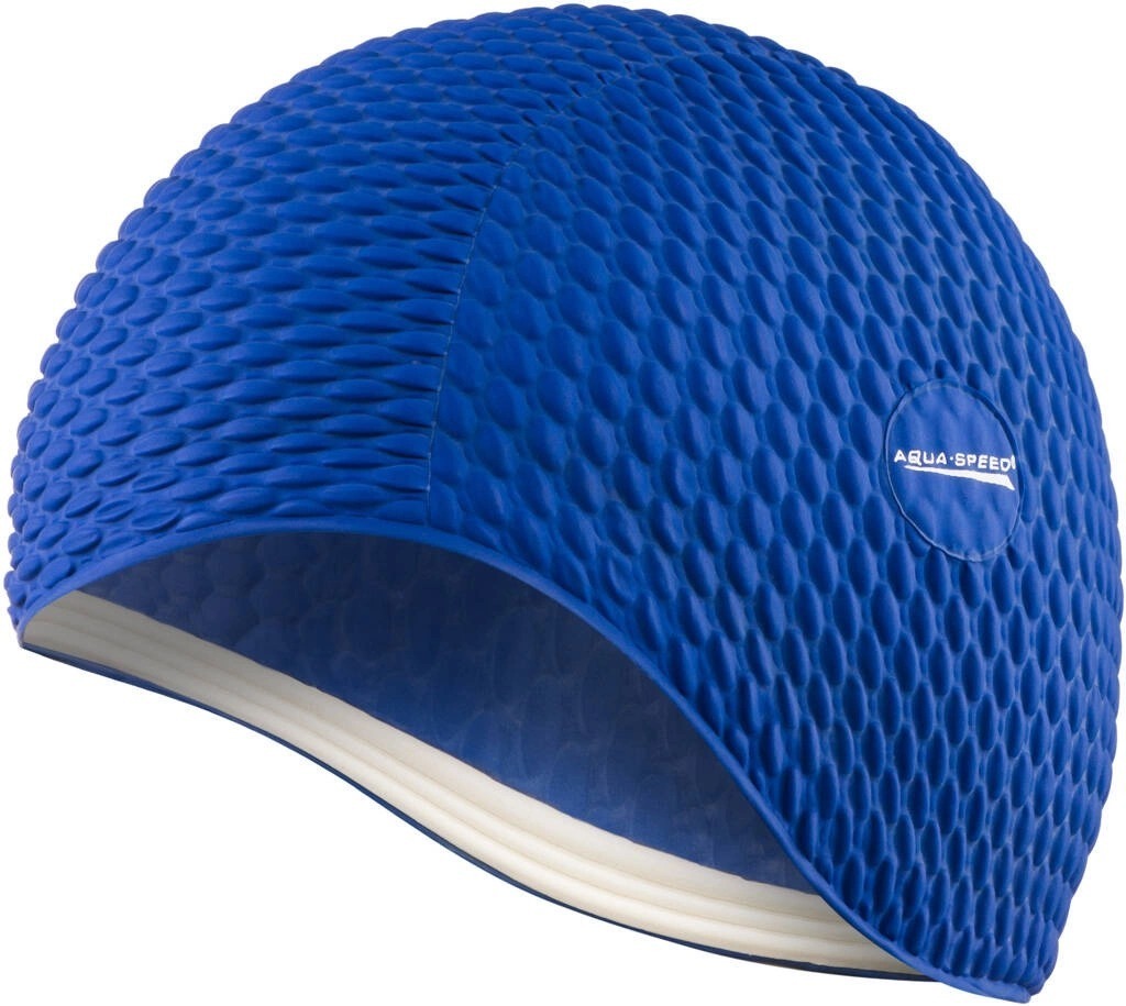 Шапочка для плавания Aqua Speed Bombastic синий (104-10) (5908217645579)