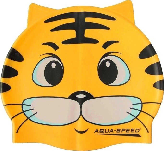 Шапочка для плавания Aqua Speed Zoo Cat желтый кот (115-cat) (5908217655295)