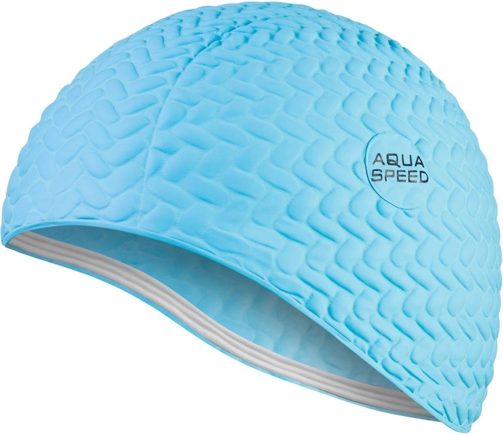Шапочка для плавания Aqua Speed Bombastic Tic-Tac светло-голубой (117-02) (5908217657152)