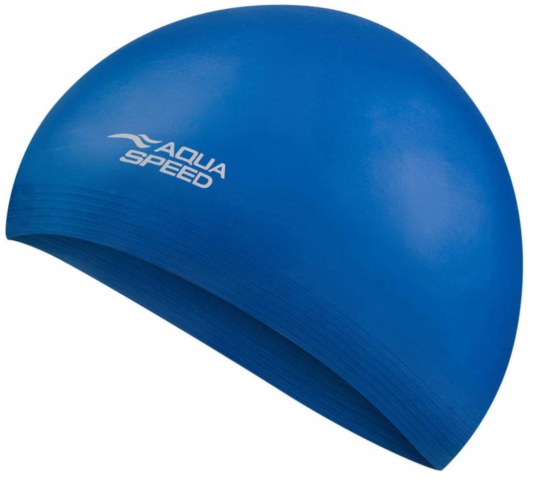 Шапочка для плавания Aqua Speed Soft Latex темно-синий (122-02) (5908217657251)