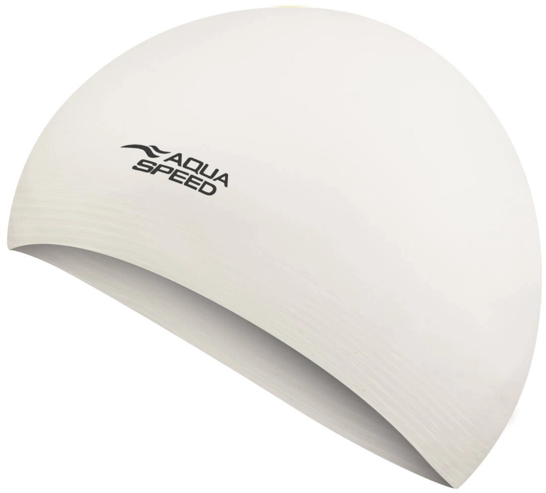 Шапочка для плавания Aqua Speed Soft Latex белый (122-05) (5908217657282)