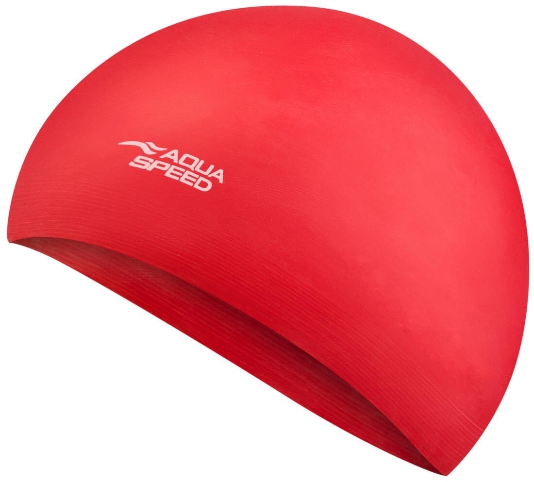 Шапочка для плавания Aqua Speed Soft Latex красный (122-31) (5908217657329)