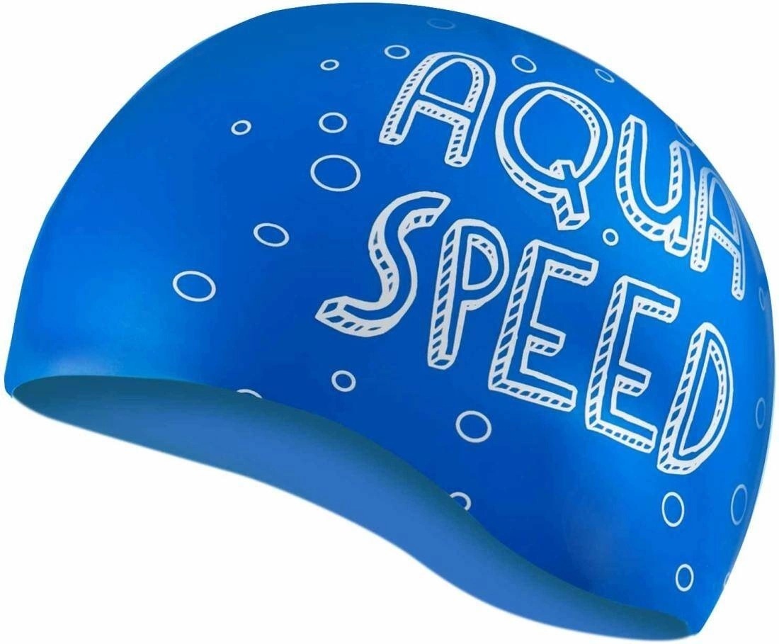 Шапочка для плавания Aqua Speed Kiddie Shark синий (142-Shark) (5908217617835)