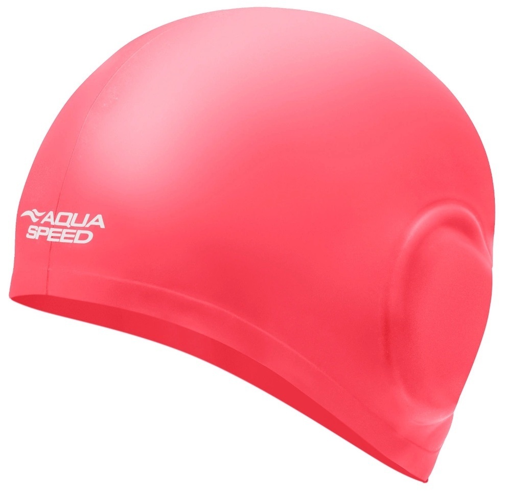 Шапочка для плавания Aqua Speed Ear Cap Volume розовый (284-27) (5905718615056) фото 1