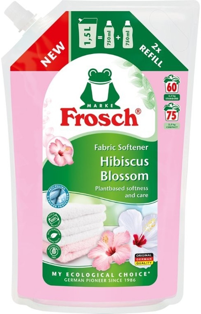Кондиционер-ополаскиватель для белья Frosch Цветы Гибискуса 1500ml фото 1