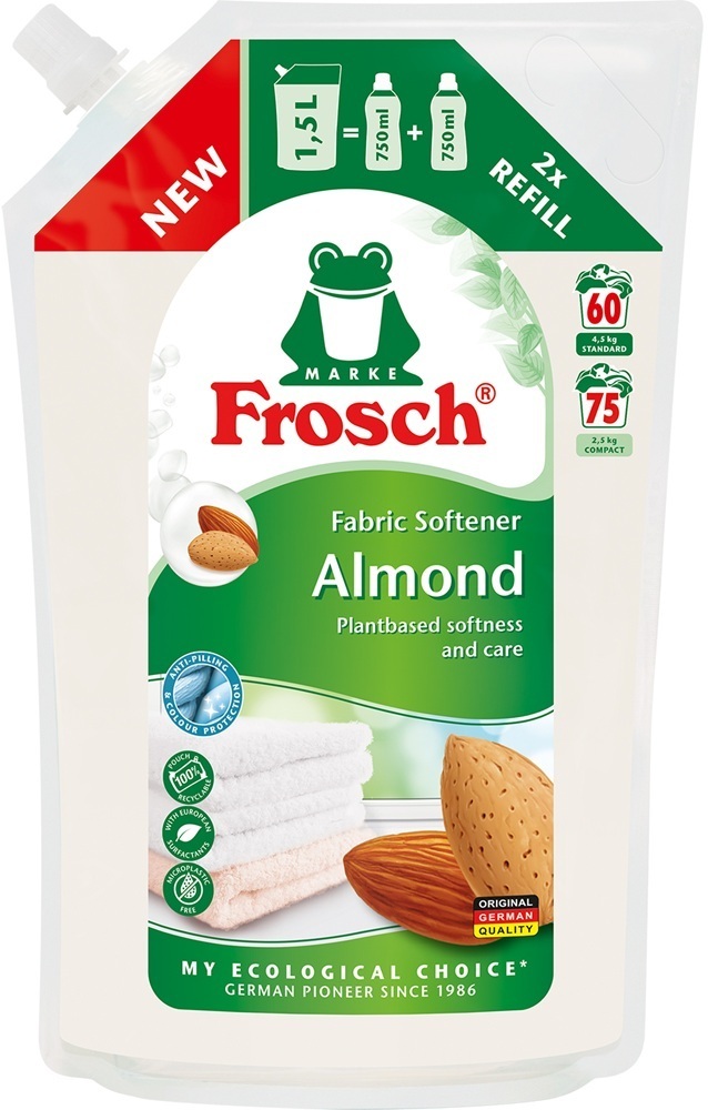 Кондиционер-ополаскиватель для белья Frosch Миндаль 1,5 л фото 1