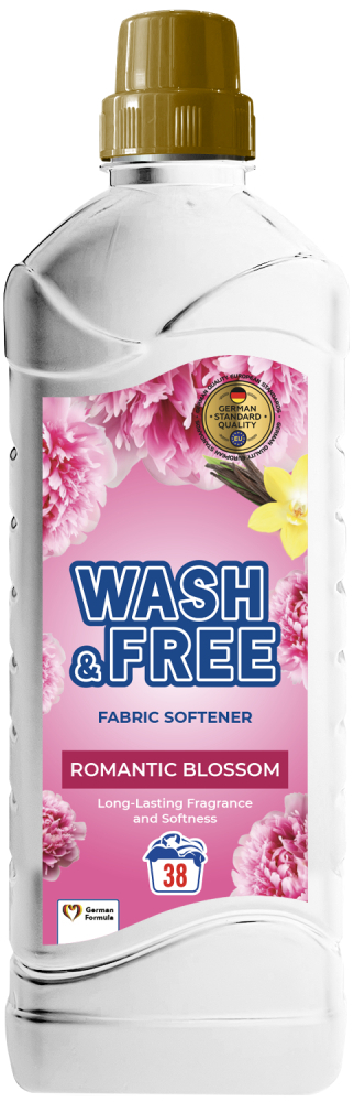 

Кондиционер-ополаскиватель для белья Wash&Free Romantic Blossom Романтический цвет 970 мл