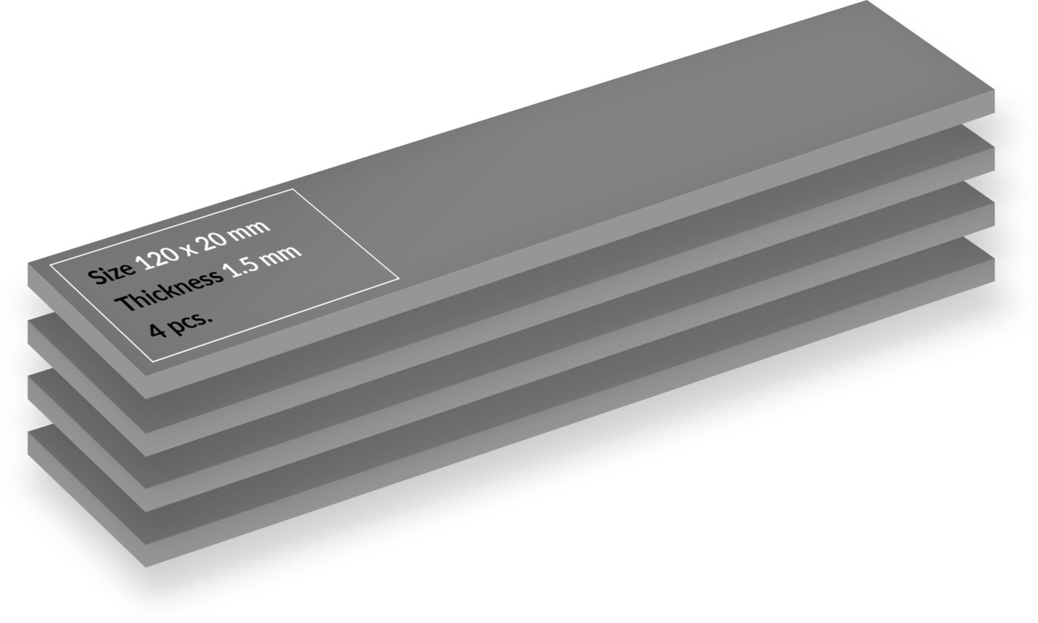 Набор термопрокладок ARCTIC Thermal Pad TP-4 120X20X1.5mm 4 шт (ACTPD00067A)