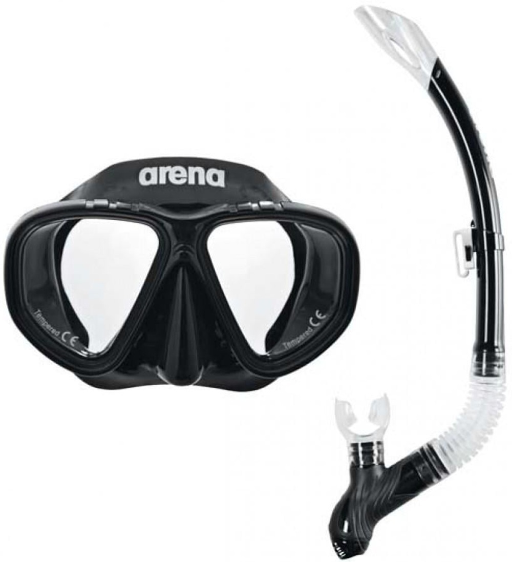 Набор для плавания Arena Premium Snorkeling Set Jr черный (002019-505) (3468336174371) фото 1