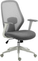 Крісло 2E OC110, тканина, фіксовані підлокітники, GRAY