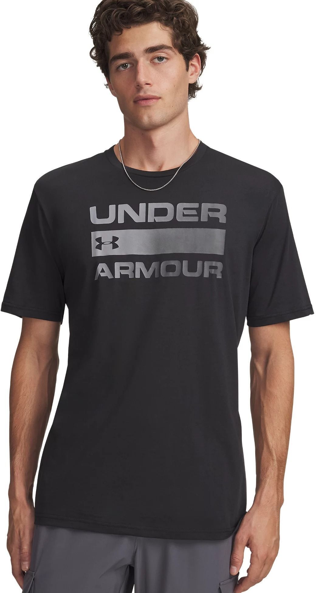 Футболка мужская Under Armour TEAM issue wordmark SS 1329582-001 S Чорная фото 1