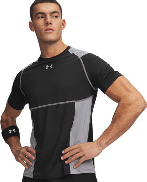 Футболка мужская Under Armour HG Elite Fitted SS 6015379-008 L Черная