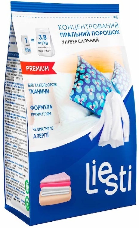 Концентрированный стиральный порошок Liesti Premium 1 кг фото1