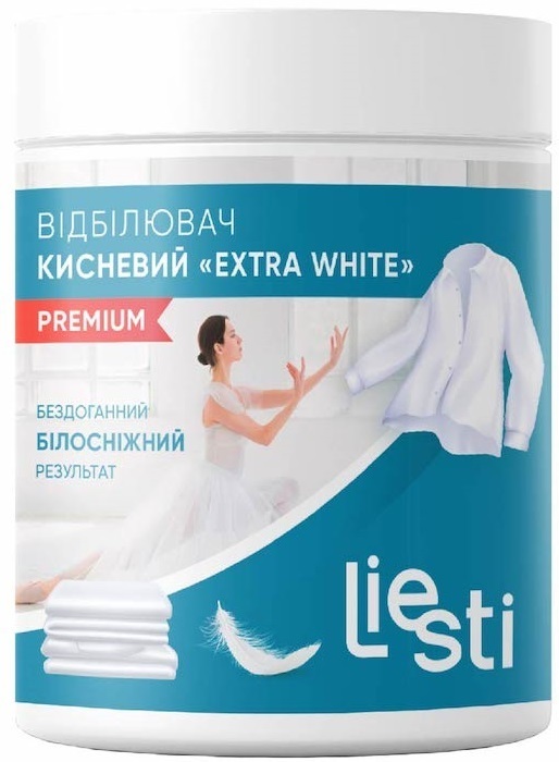 Отбеливатель кислородный Liesti Premium Extra White 500 г фото1