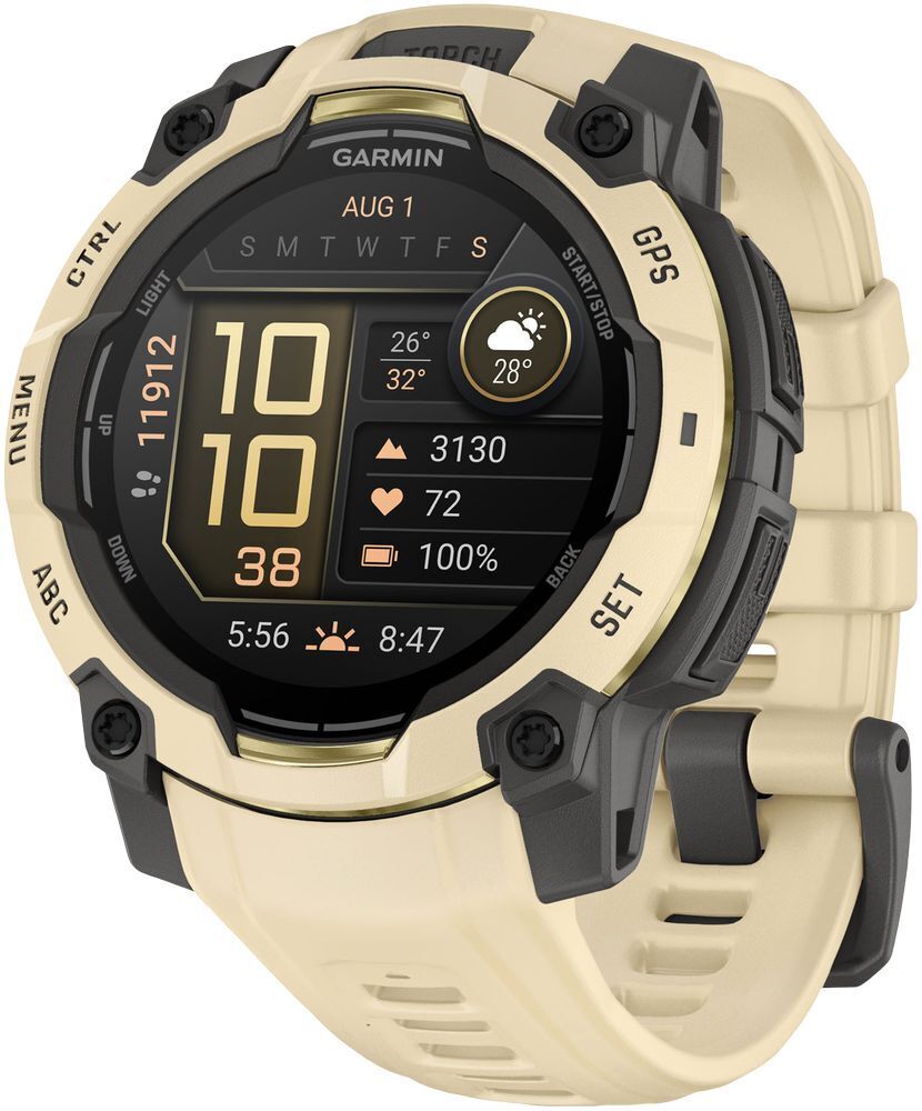 Смарт-годинник Garmin Instinct 3 45mm AMOLED Citrine/Gray with Citrine Band (010-02936-02)фото1