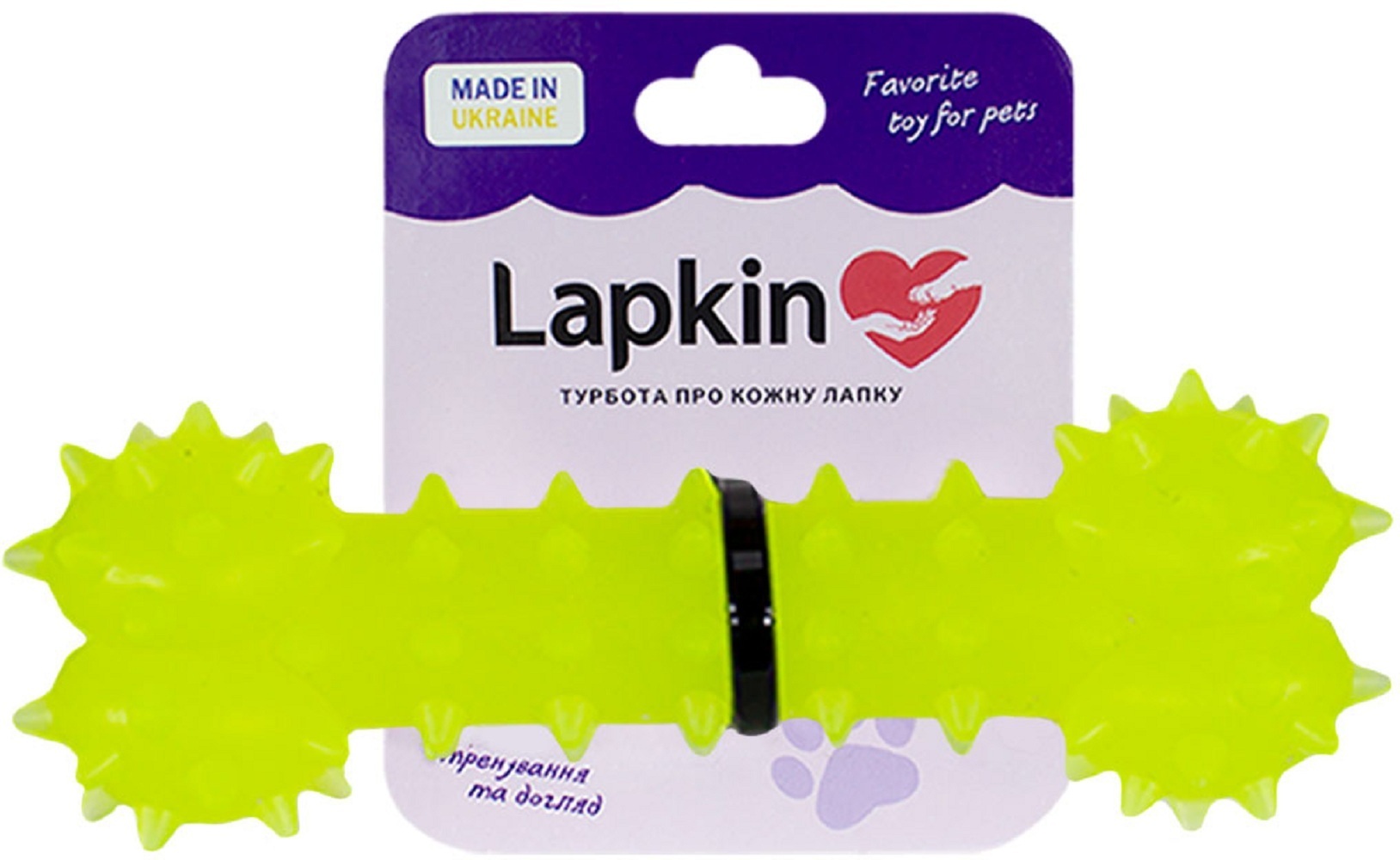 Игрушка для собак Lapkin кость 15 см, желтый фото1
