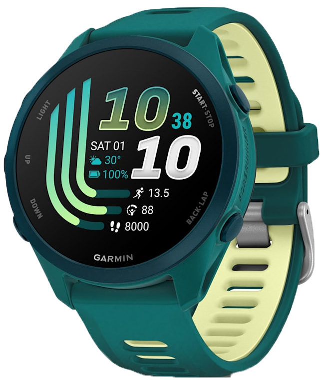 Смарт-годинник Garmin Forerunner 170 Music Teal Green/Citron (010-03920-12)фото1