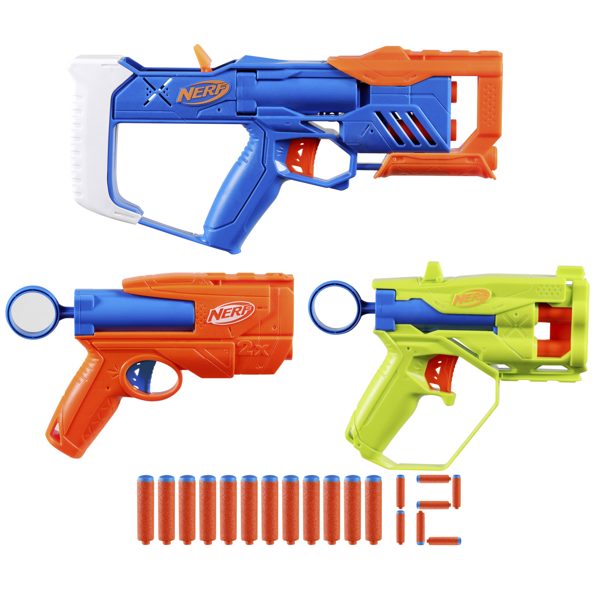 Набор из 3-х игрушечных бластеров HASBRO Triple Action Pack, серия Nerf N Series фото1