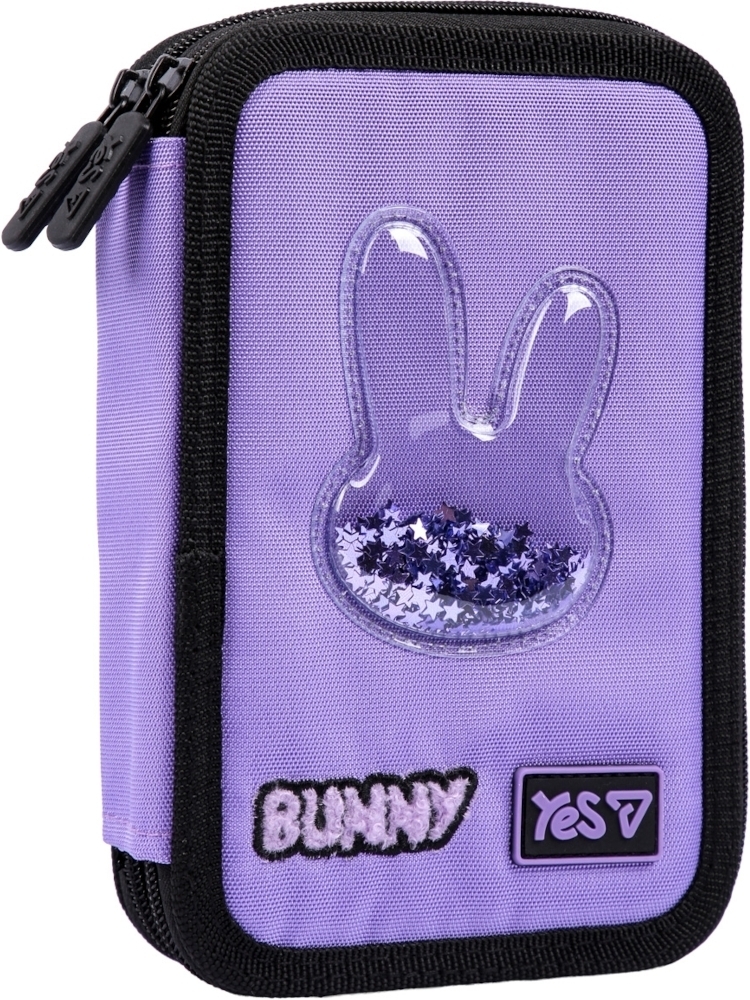 Пенал жорсткий Yes подвійний Shiny Bunny HP-01 (533708) фото1