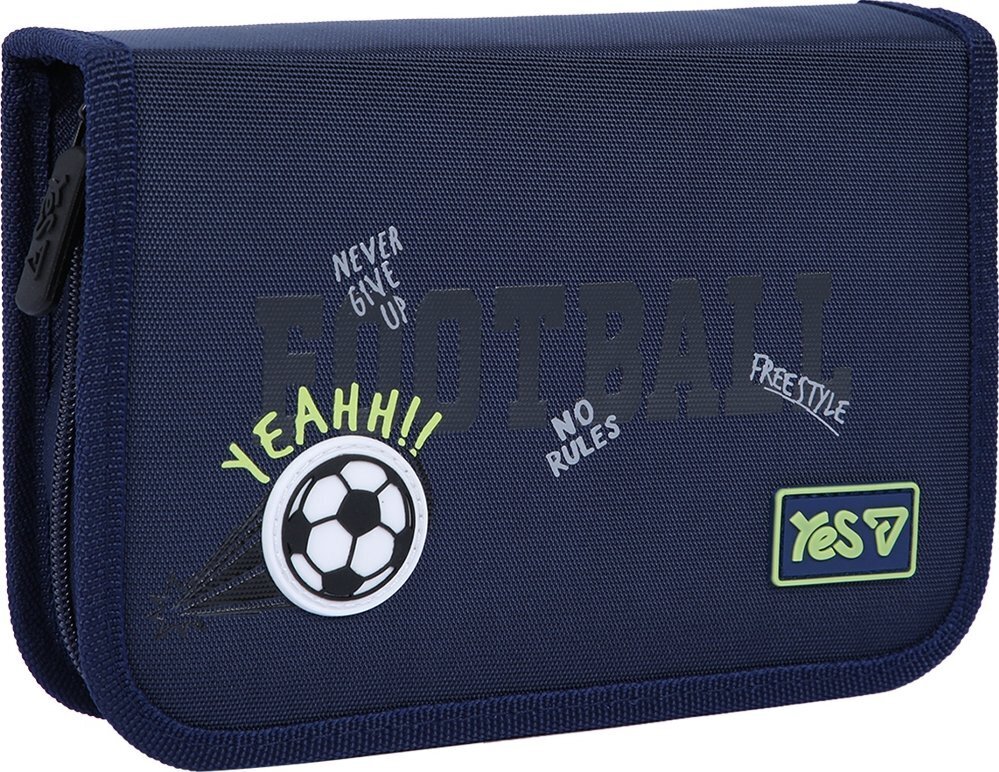 Пенал твердий Yes одинарний із клапаном Football HP-03 (533869) фото1