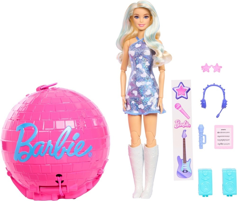 Набор-сюрприз Barbie Roll & Reveal – поп-звезда (JMK19) фото1