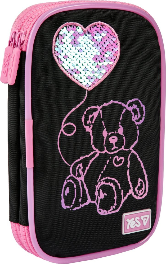 Пенал м'який Yes із LED Pink Bear PH-35 (533777) фото1