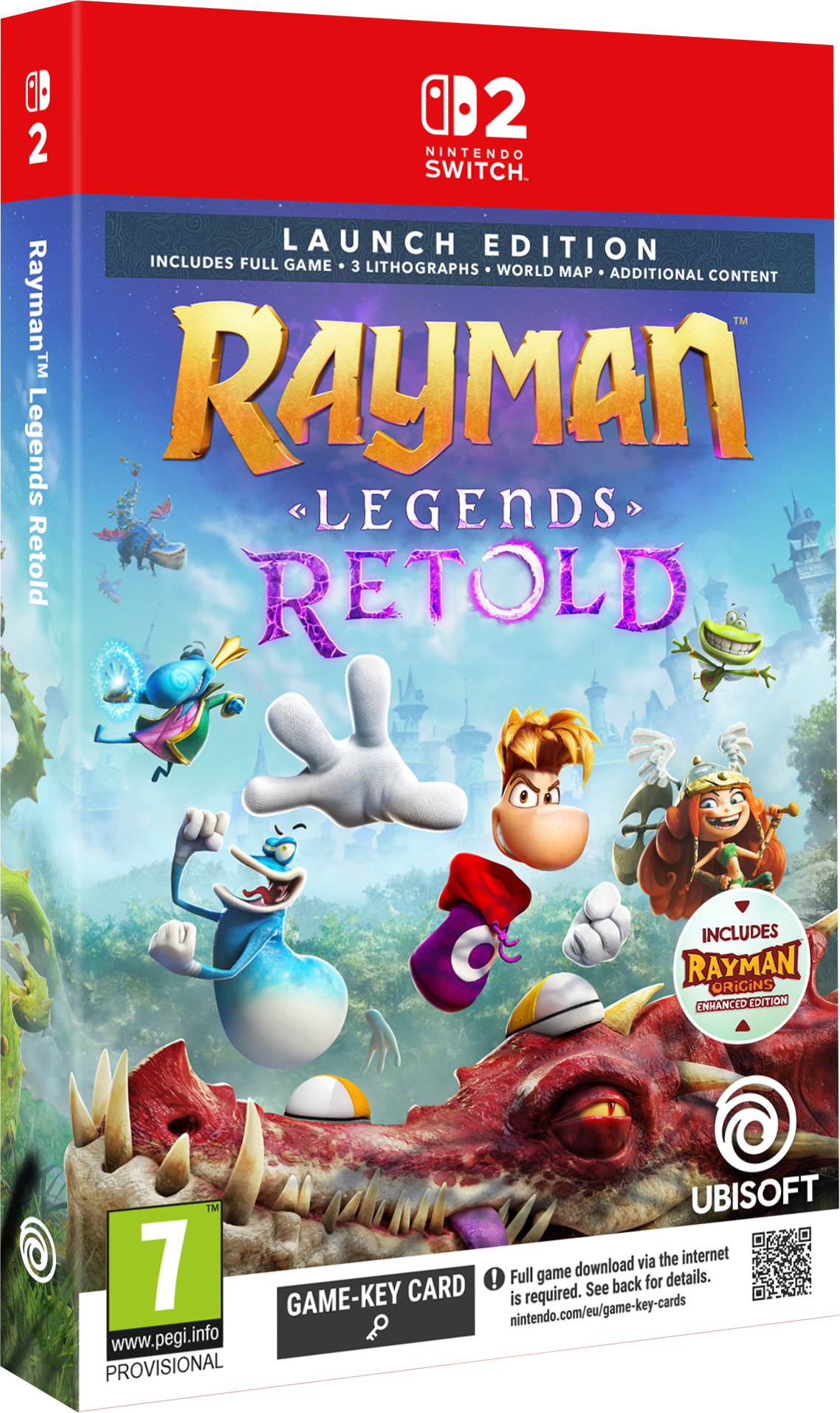 Игра Rayman Legends Retold Launch Edition (код активации, Nintendo Switch 2) фото1