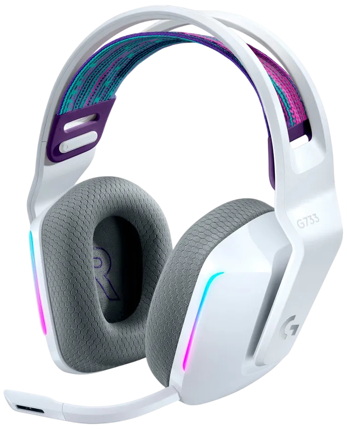 Игровая гарнитура Logitech G733 Lightspeed Wireless RGB White (L981-000883) фото1