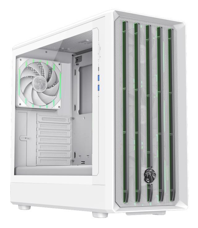 Корпус для ПК GAMEMAX ATX CLAW 460 White (CLAW 460 WH) фото1