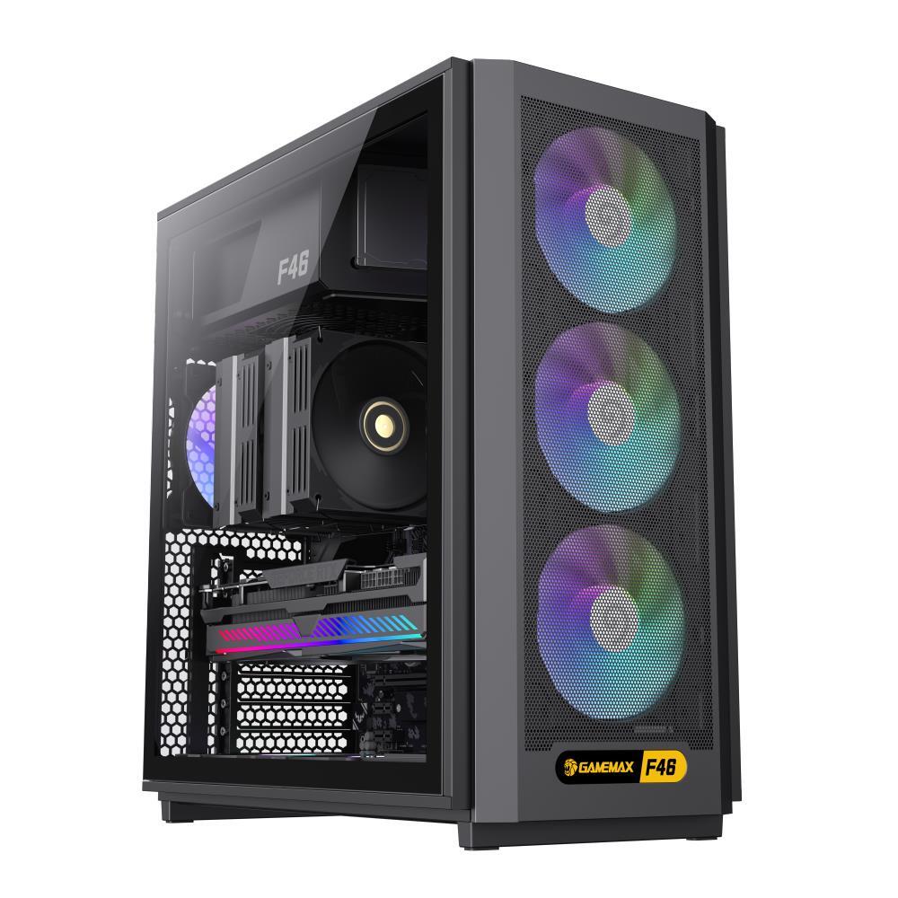 Корпус для ПК GAMEMAX ATX F46 BK (F46 BK) фото1