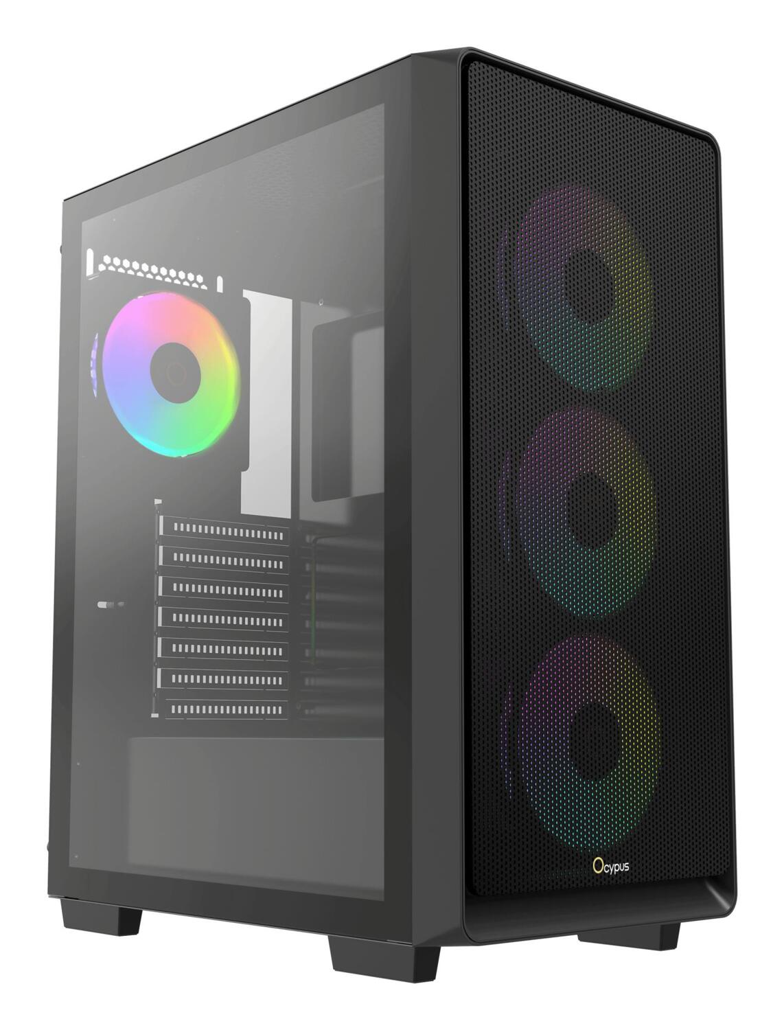 

Корпус для ПК OCYPUS ATX GAMMA C60 ARGB Black ARGB (GAMMA-C60-BKG400XX-GL)
