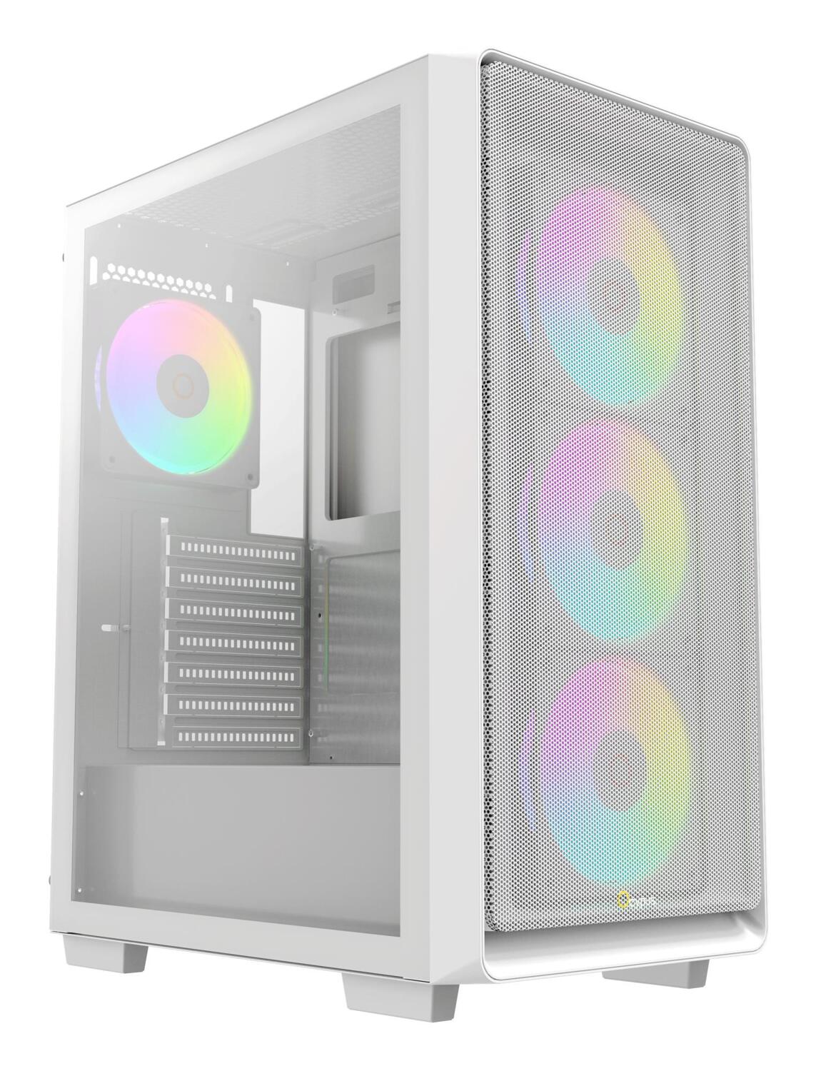 Корпус для ПК OCYPUS ATX GAMMA C60 ARGB White (GAMMA-C60-WHG400XX-GL)