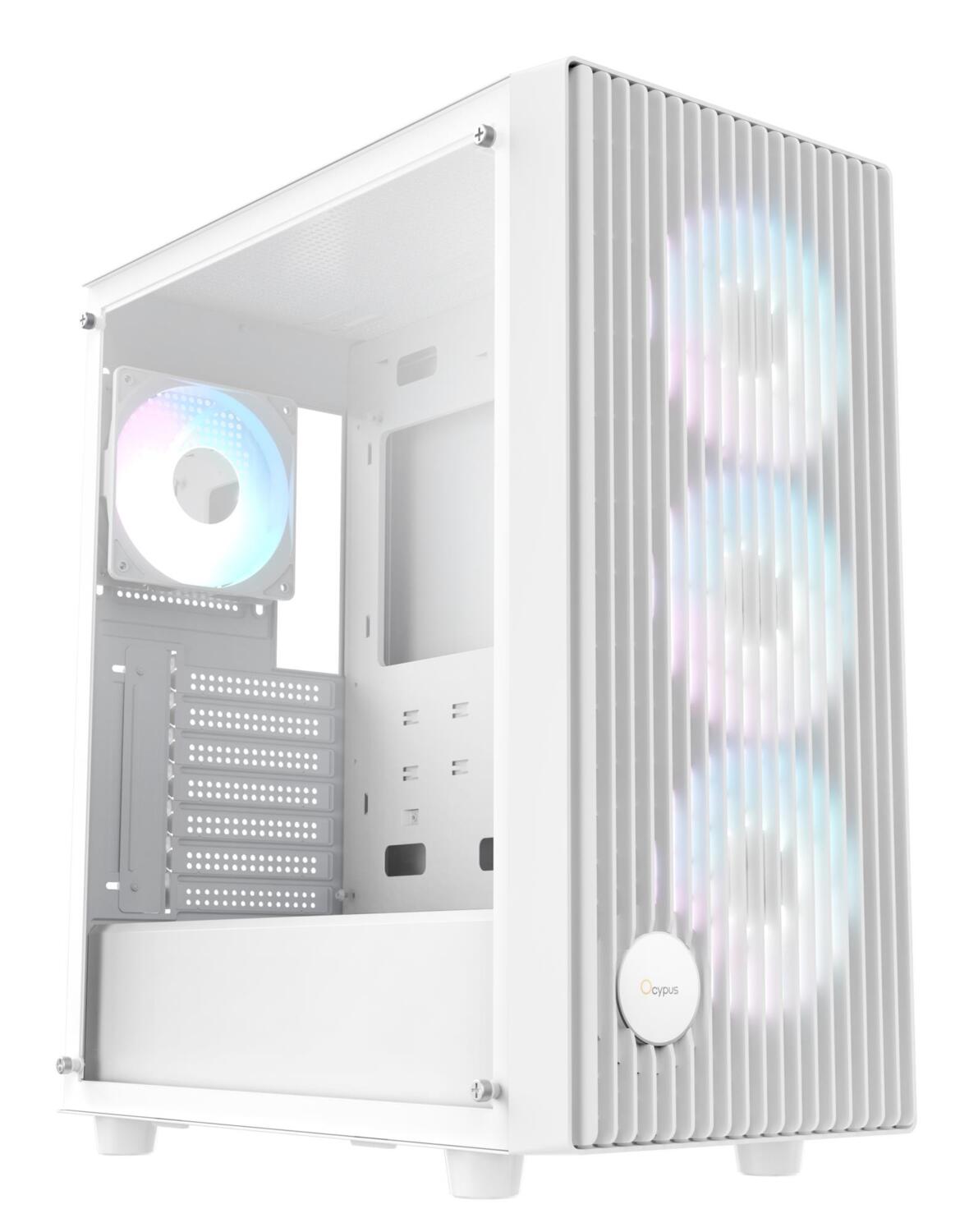Корпус для ПК OCYPUS ATX GAMMA C70 White ARGB (GAMMA-C70-WHG400XX-GL)