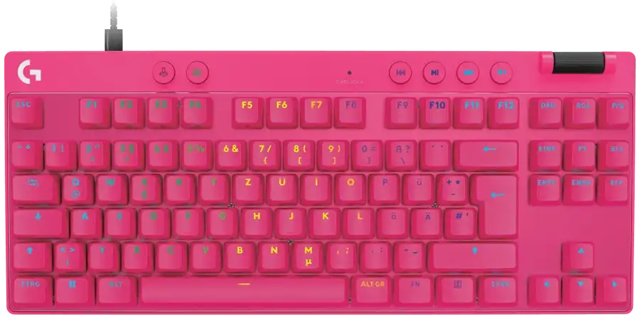 Игровая клавиатура Logitech G PRO X TKL RAPID Linear Magenta (L920-013253) фото1
