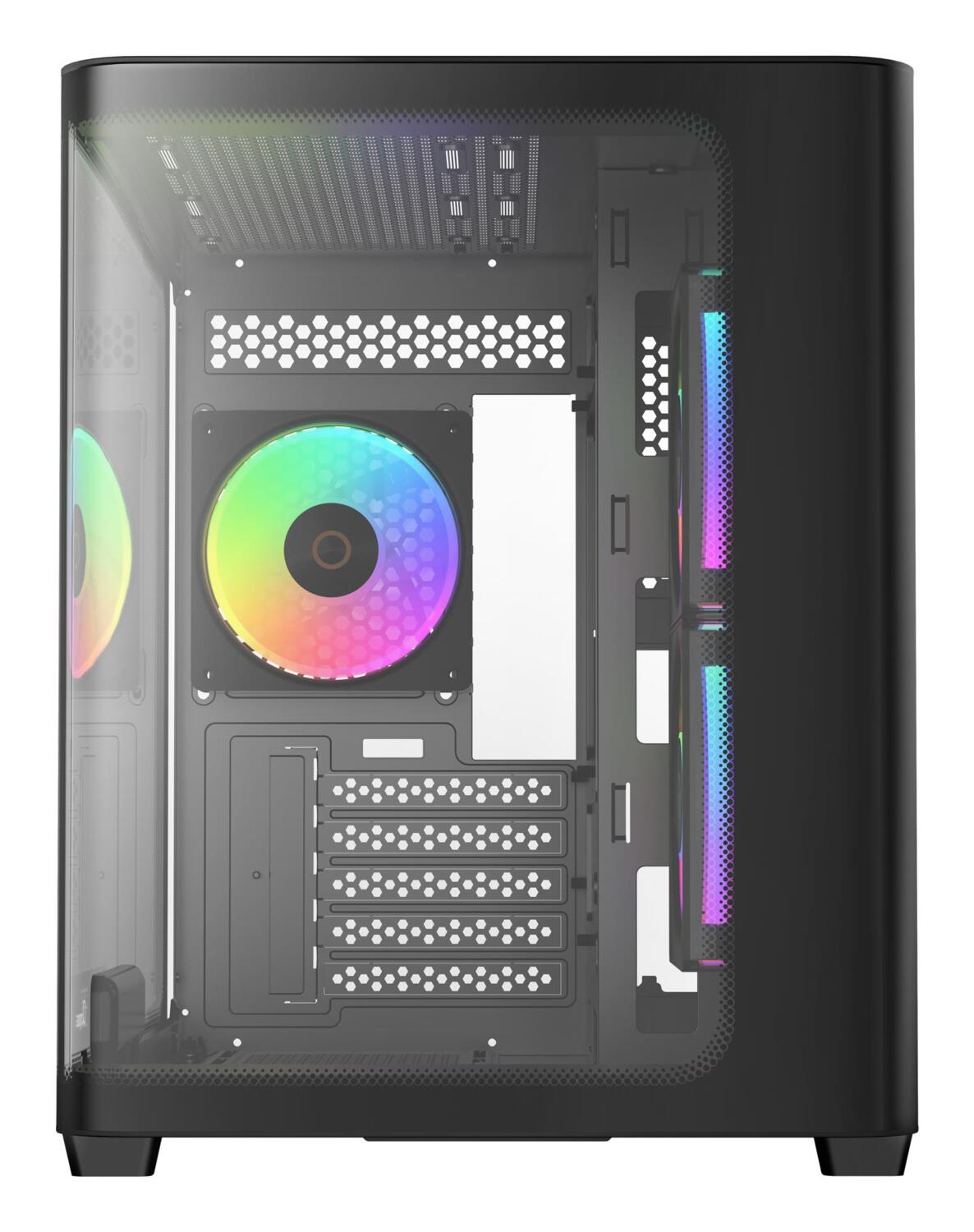 Корпус для ПК OCYPUS IOTA C50 CURVE ARGB Black (IOTA-C50-BKD300CD-GL)
