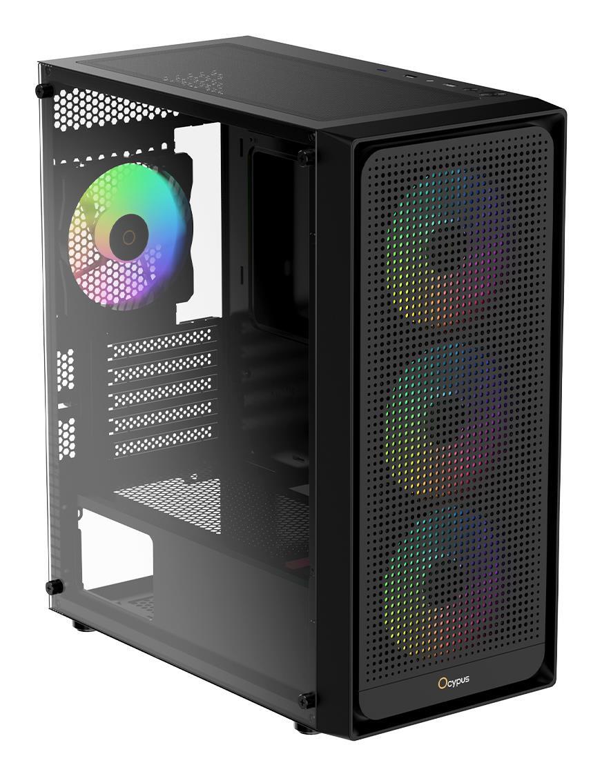 Корпус для ПК OCYPUS MATX U GAMMA C50 ARGB Black (GAMMA-C50-BKG400XX-GL)
