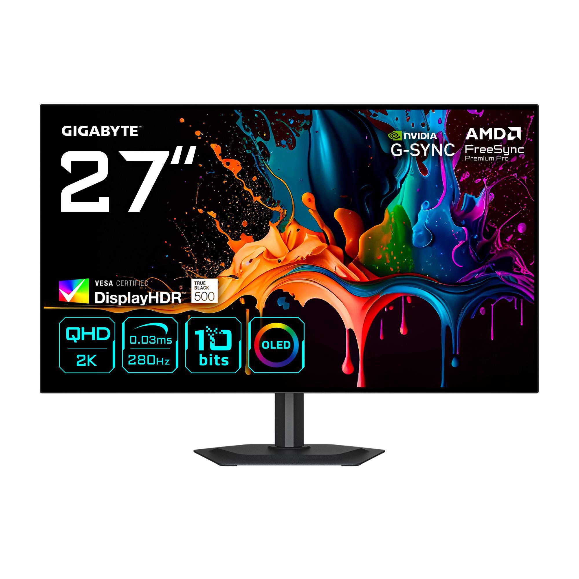 Монітор 27" GIGABYTE MO27Q28G EK OLED(MO27Q28G EK) фото1