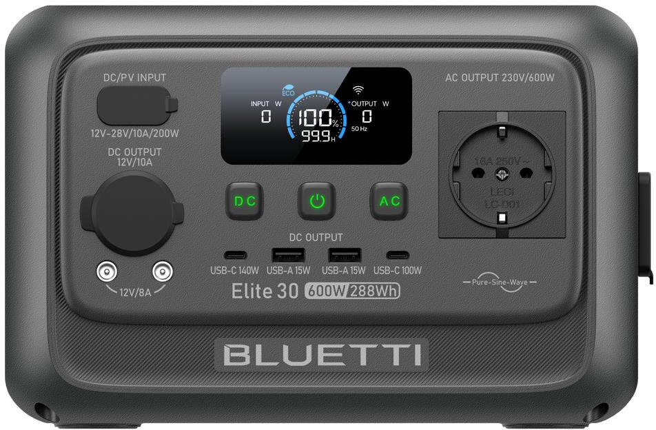 Портативная зарядная станция Bluetti 600W ELITE 30 V2 (ELITE30V2) фото1