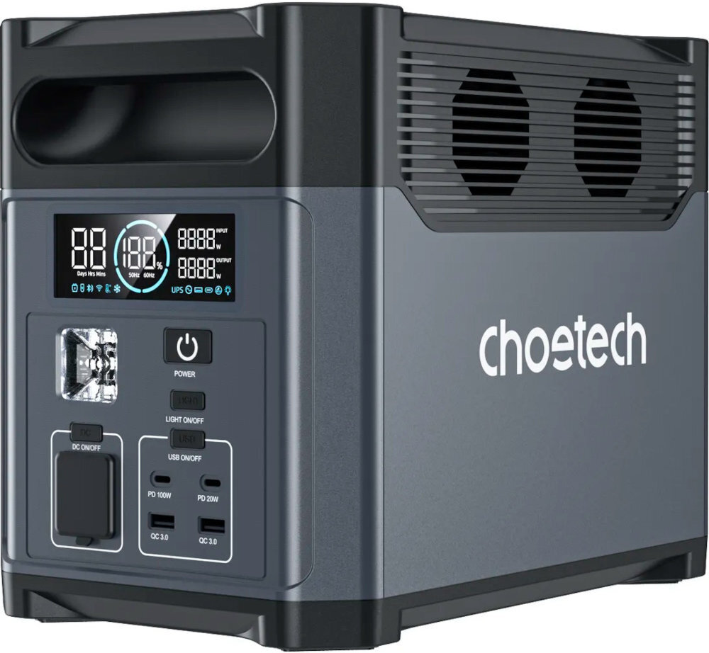 Мобильная зарядная станция Choetech 1200Wh Bidirecti PS Wifi (BS061) фото1