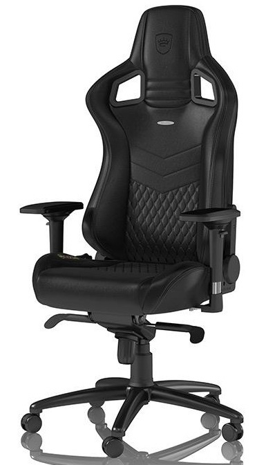 Кресло игровое NOBLECHAIRS EPIC real leather black (NBL-RL-BLA-001) фото1