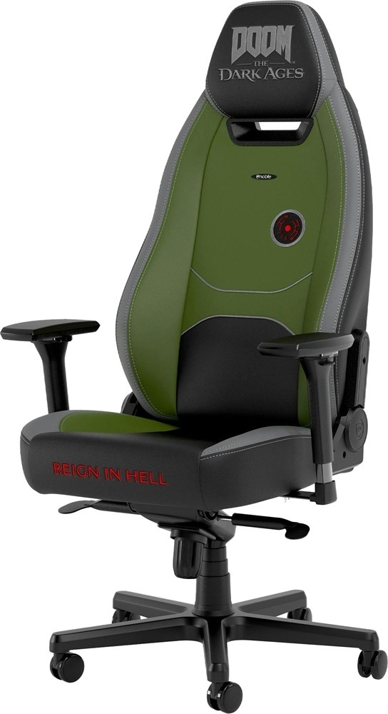 Кресло игровое NOBLECHAIRS LEGEND DOOM the Dark Ages Green (NBL-LGD-PU-DDA) фото1
