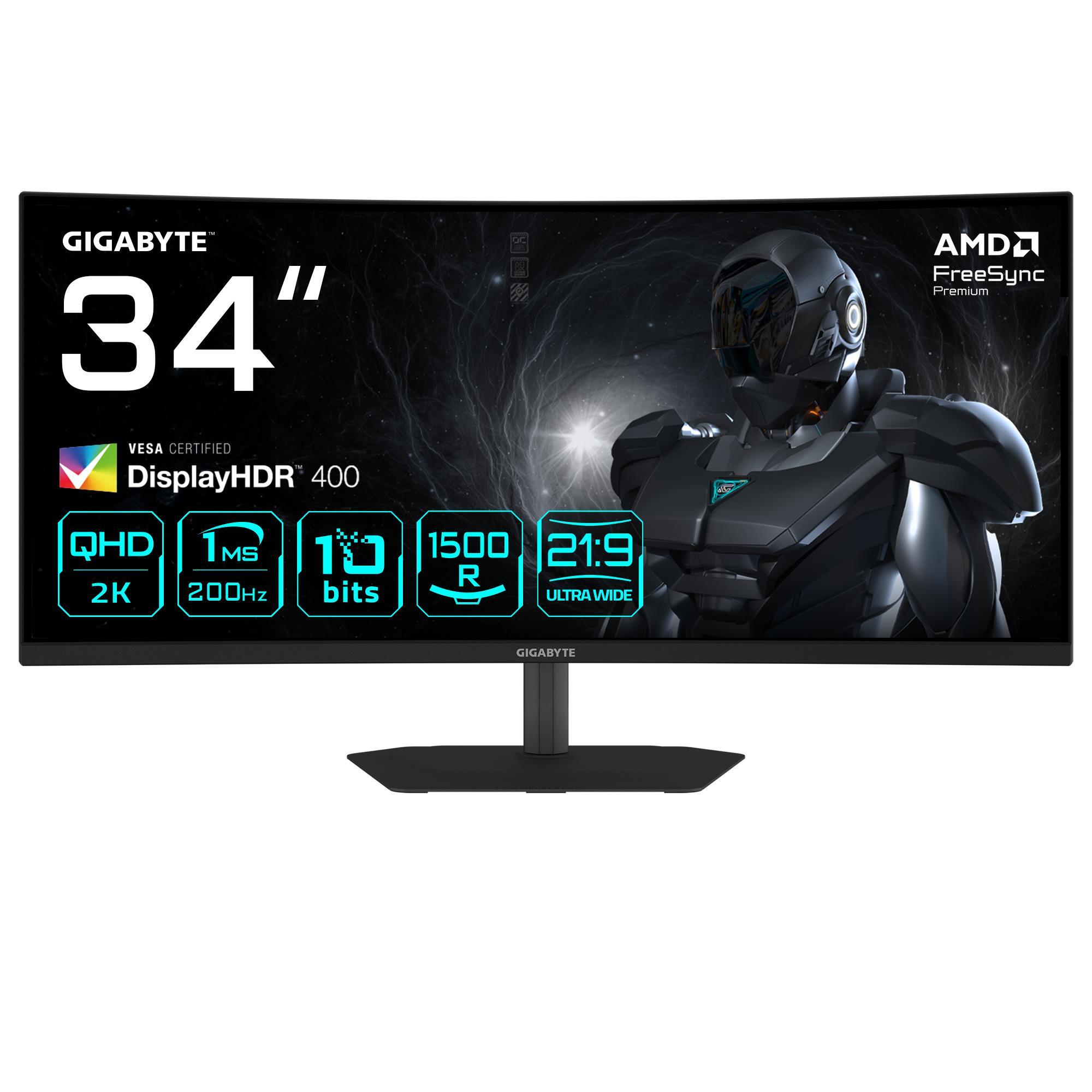Монітор 34" GIGABYTE G34WQC2 EK (G34WQC2 EK) фото1