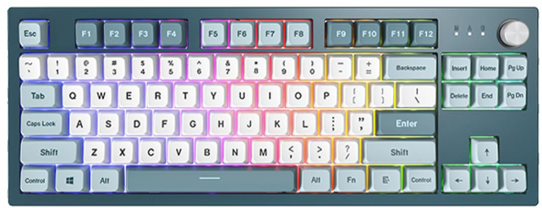 Игровая клавиатура Montech MKey TKL Freedom Brown Switch (MK87FB) фото1