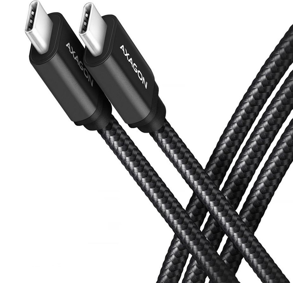 Кабель AXAGON BUCM3-CM10AB USB-C-USB-C 3.2 Gen 1, 2m, PD 60W, 3A, фото1