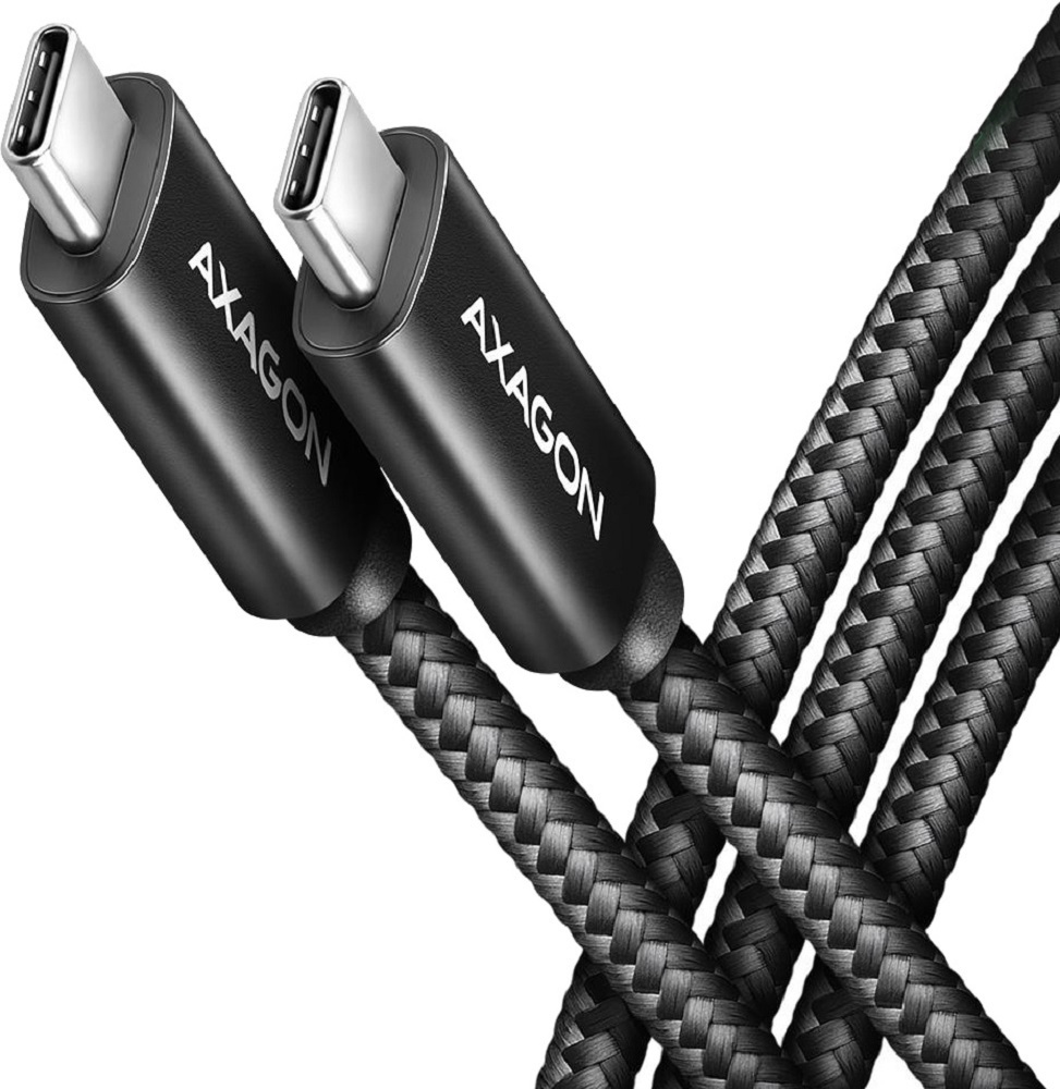 Кабель AXAGON BUCM2-CM30AB USB-C -USB-C 2.0, 3м, PD 240W 5A, фото1