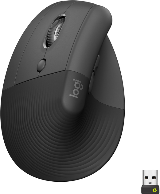 Мышь Logitech Lift Left Bluetooth Vertical Ergonomic Mouse, GRAPHITE/BLACK фото1