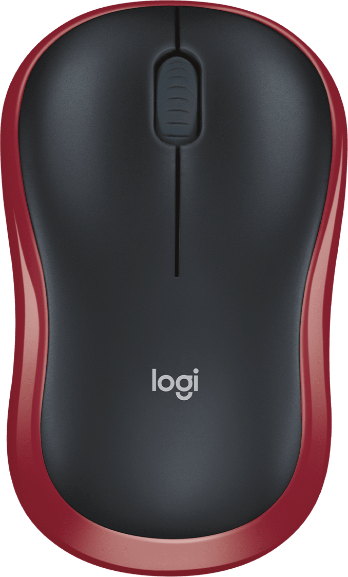 Мышь Logitech M185 Wireless Mouse, RED фото1