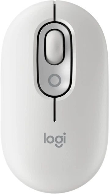 Мышь Logitech POP Mouse with emoji, WHITE фото1